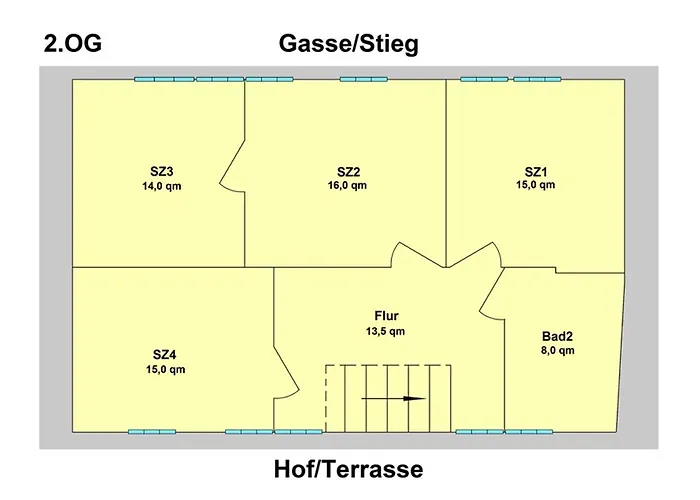 アパート Stieg 1 クヴェードリンブルク